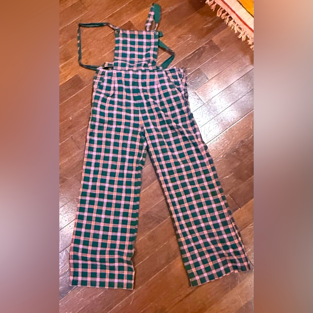 Ace & Jig Green and Pink Jumpsuit with Wide-Leg Design